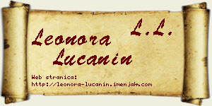Leonora Lučanin vizit kartica